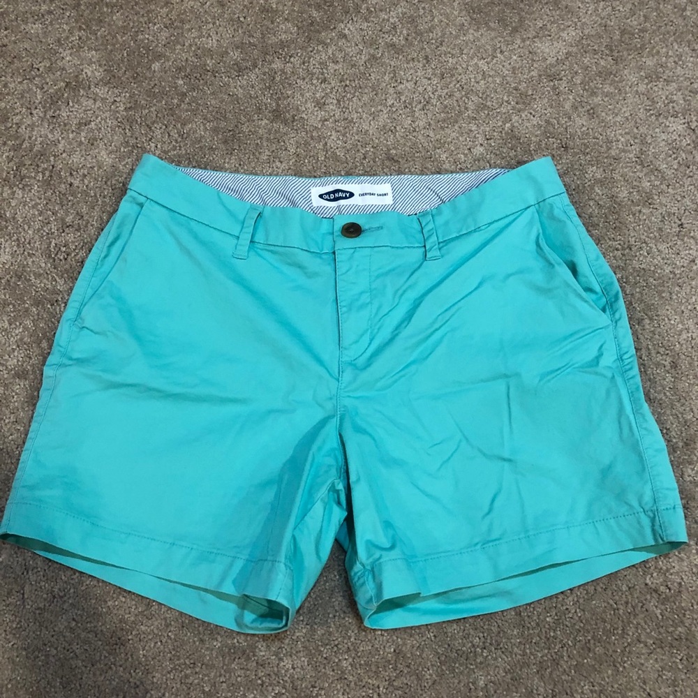 cute turquoise shorts from Old Navy